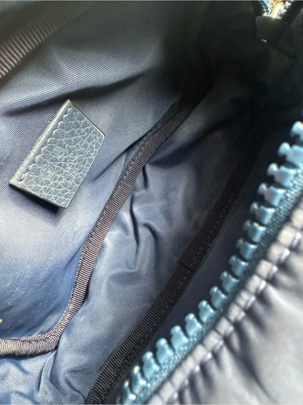 Gucci Navy GG Monogram Toiletry Pouch